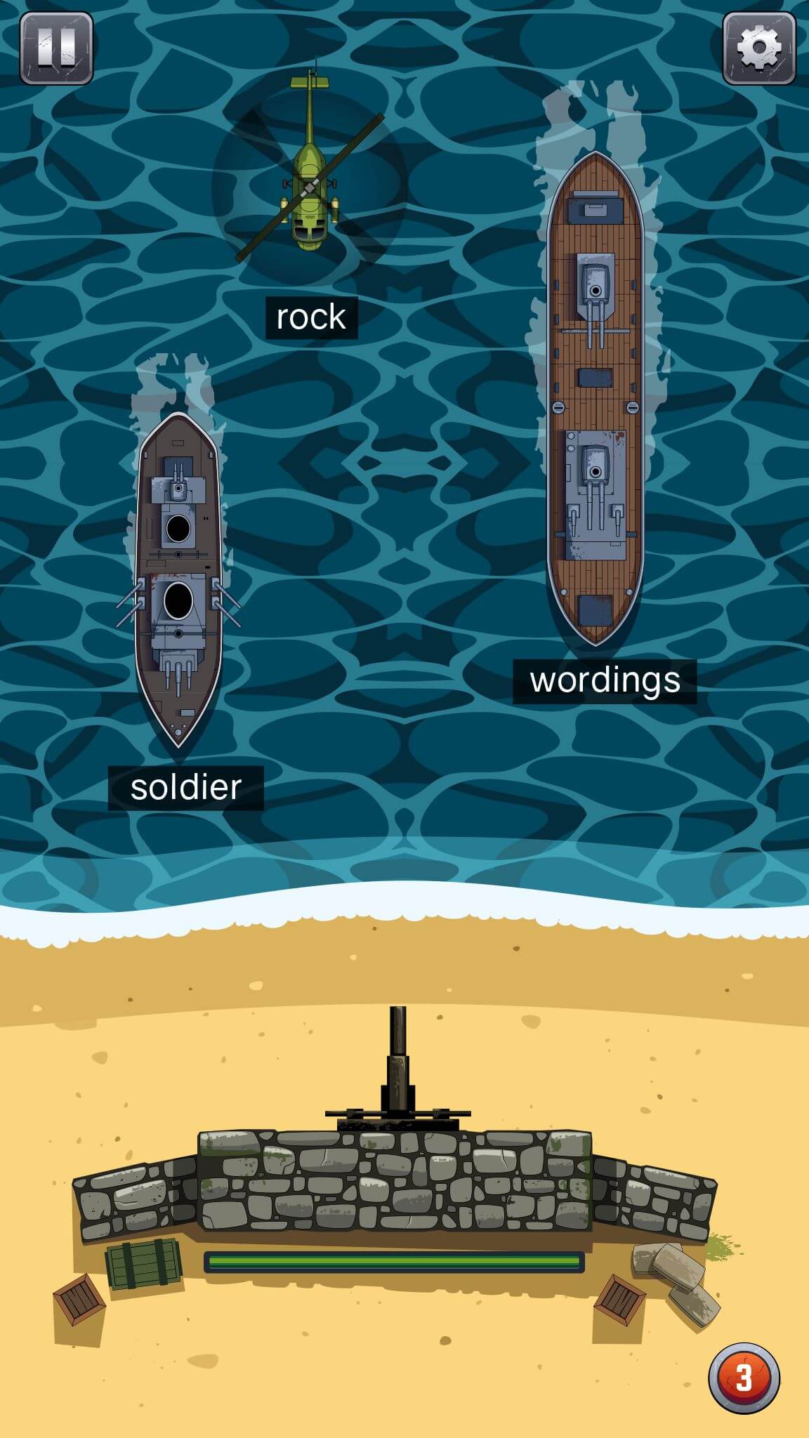 Verteidige den Strand