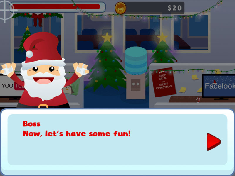 Schneeballschlacht im Büro